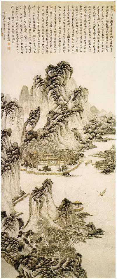 中国絵画史ノート清時代2 清初の正統派の画家、王原祁
