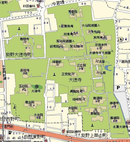 大徳寺地図
